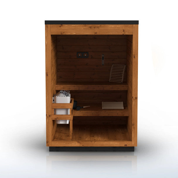 ALEKO Aris Scots Pine Thermowood Outdoor Sauna – 2 Person