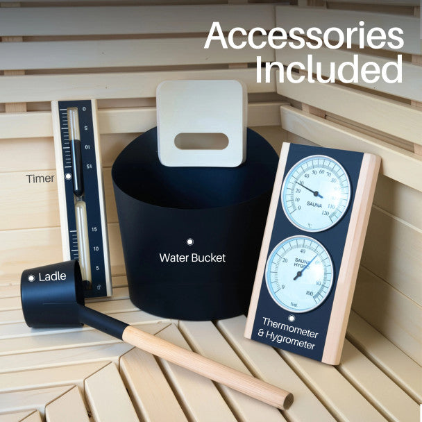 ALEKO Camellia Outdoor Wet & Dry Sauna – 7–8 Person