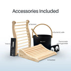 ALEKO Orchid Indoor Sauna – 3 Person Traditional Steam Sauna