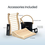 ALEKO Aris Outdoor Sauna with Harvia Heater – 4 Person