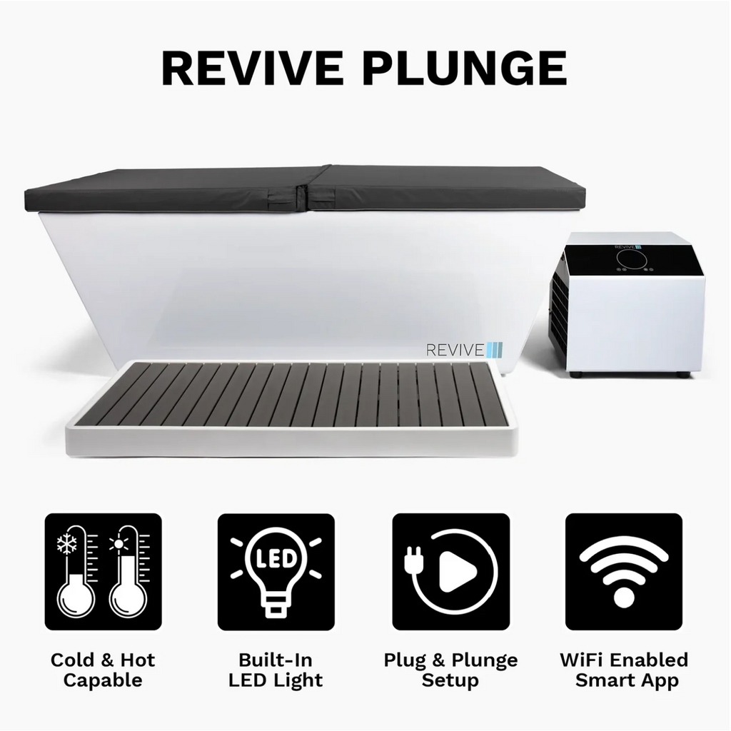 Revive Plunge Acrylic Cold Plunge Tub – Premium Insulated, Chiller-Ready Cold Therapy Tub