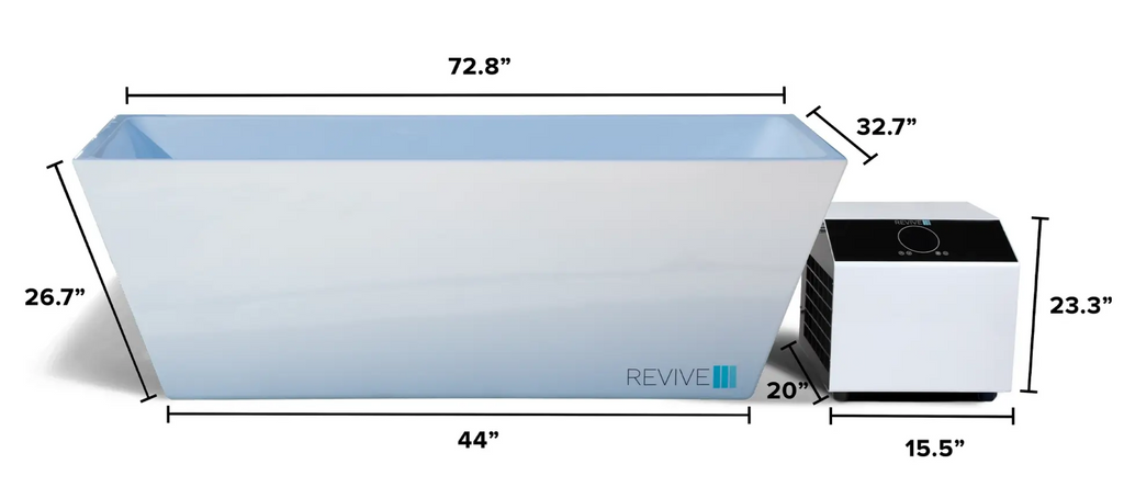 Revive Plunge Acrylic Cold Plunge Tub – Premium Insulated, Chiller-Ready Cold Therapy Tub