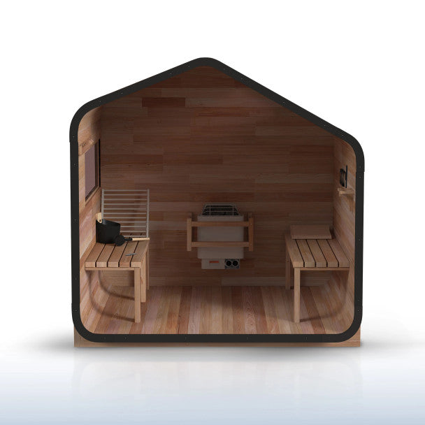 ALEKO Bluet Rustic Cedar Outdoor Sauna – 6 Person