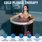 Aleko Portable Ice Bath Cold Plunge with Cover and Carry Bag