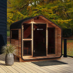 ALEKO Bluet Rustic Cedar Outdoor Sauna – 6 Person