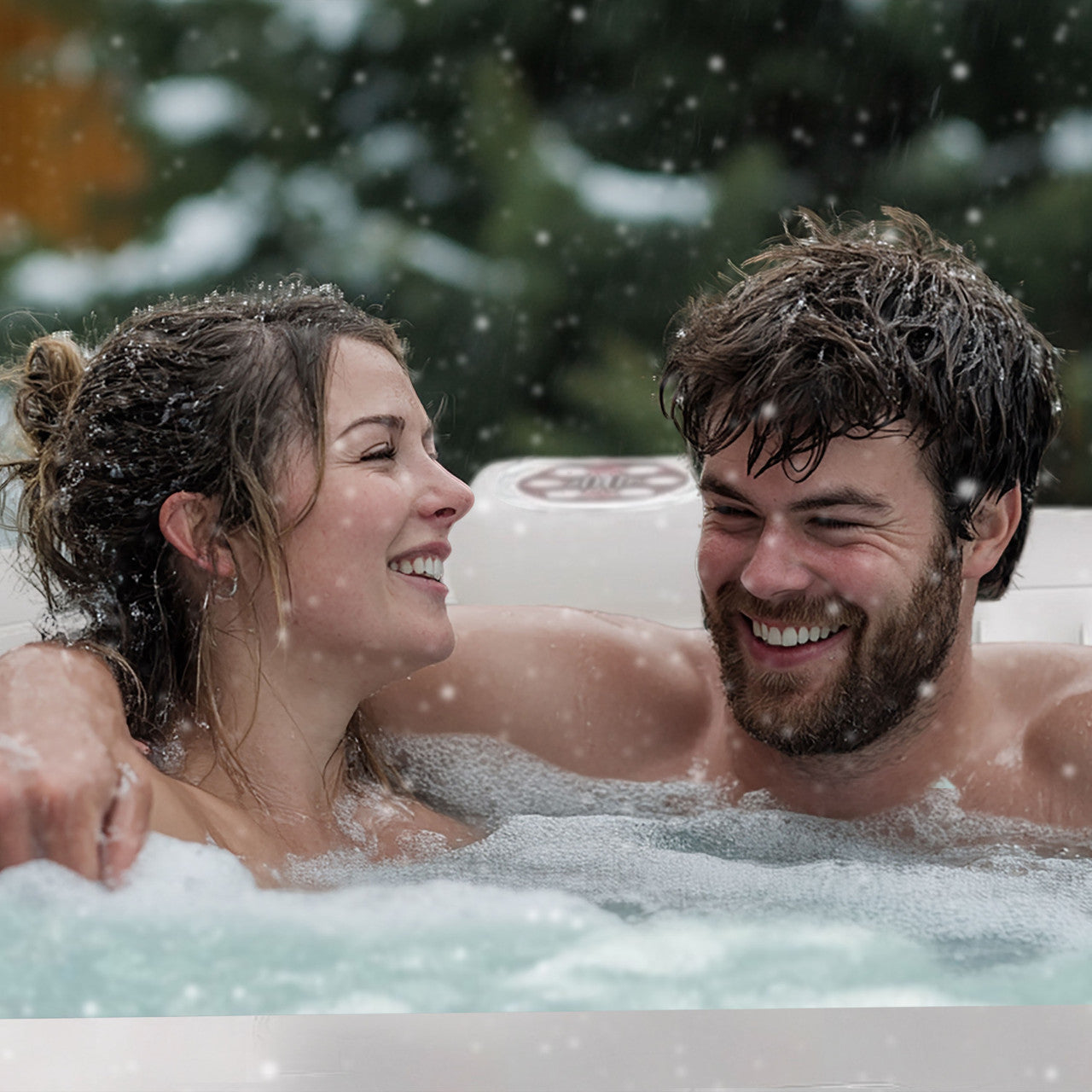 *NEW * Aleko Charcoal Inflatable Jetted Square Hot Tub with Energy Efficient Cover – Light Gray with Hemp Rope Pattern Spacious 6-Person Spa for Hydrotherapy, Relaxation & Backyard Wellness