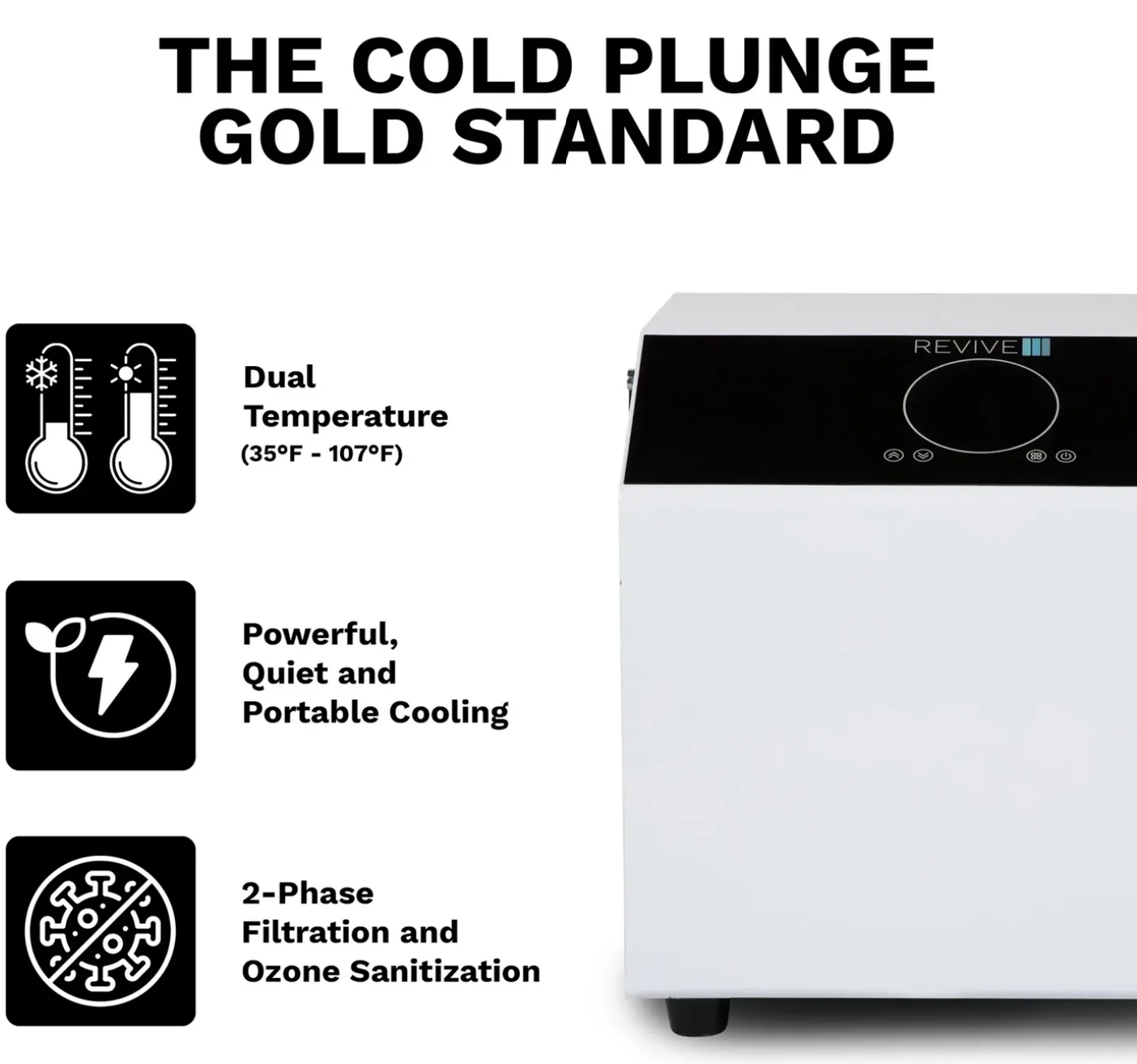 Revive Plunge Inflatable Cold Plunge Tub – Portable Insulated Ice Bath for Full-Body Recovery