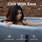 ALEKO Arctica Inflatable Cold Plunge Tub + 1HP Chiller & Heater Kit – Hot & Cold Therapy System