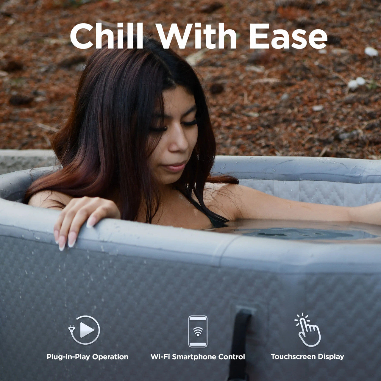 ALEKO Arctica Inflatable Cold Plunge Tub + 1HP Chiller & Heater Kit – Hot & Cold Therapy System