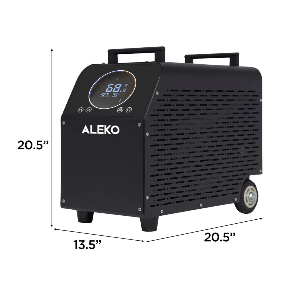 ALEKO Arctica Inflatable Cold Plunge Tub + 1HP Chiller & Heater Kit – Hot & Cold Therapy System