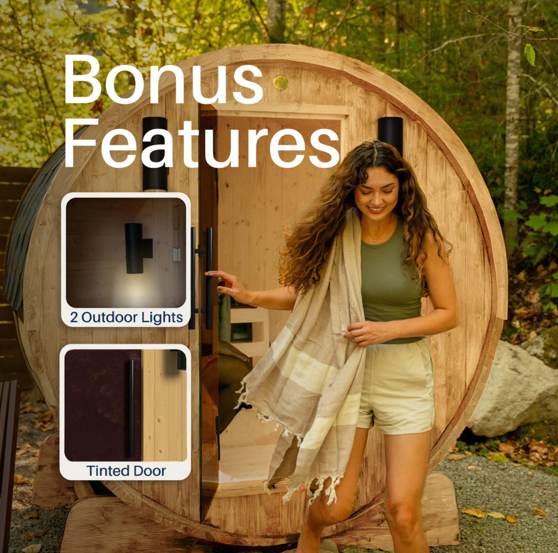Aleko Liatris 6–8 Person Red Cedar Barrel Sauna – Panoramic Window Outdoor Sauna for Deep Detox, Relaxation & Recovery