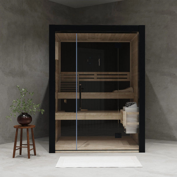 ALEKO Orchid Indoor Sauna – 3 Person Traditional Steam Sauna