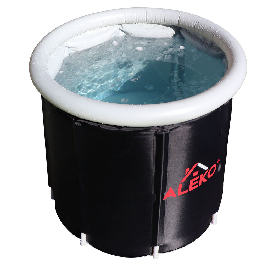 Aleko Portable Ice Bath Cold Plunge with Cover and Carry Bag