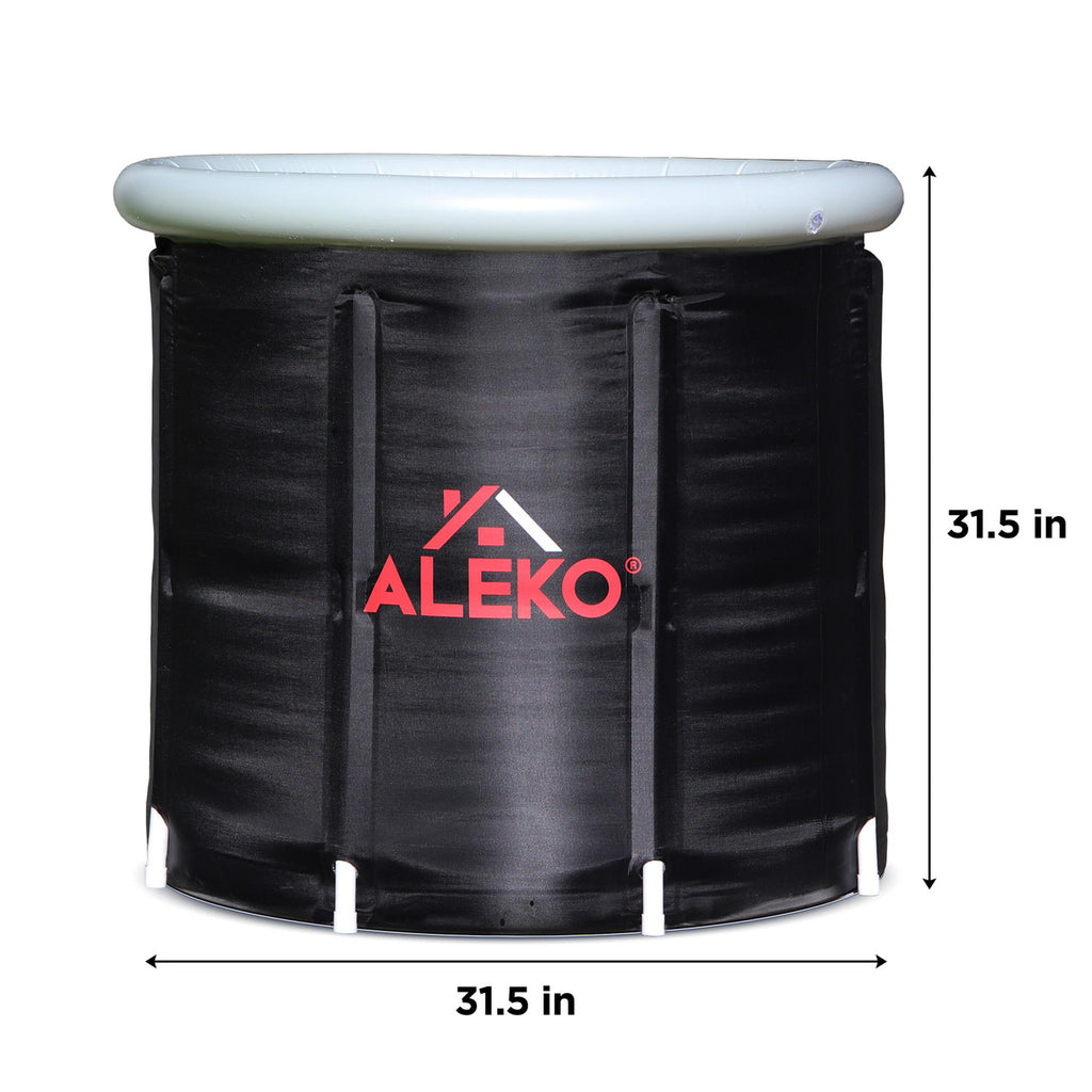 Aleko Portable Ice Bath Cold Plunge with Cover and Carry Bag