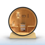 Aleko Celasia 3–4 Person White Finland Pine Barrel Sauna – Outdoor Compact Sauna for Wellness, Heat Therapy & Home Spa Relaxation