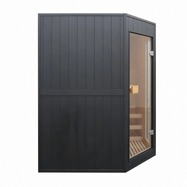 ALEKO Viola Canadian Hemlock Traditional Sauna – 3–4 Person Compact Indoor Spa
