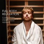 Aleko Oasis 1 Person Hemlock Infrared Sauna – Compact Indoor Sauna for Relaxation, Detox & Daily Wellness