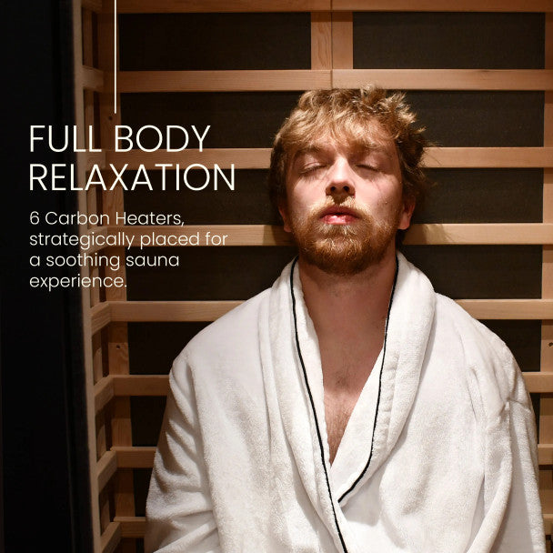 Aleko Oasis 1 Person Hemlock Infrared Sauna – Compact Indoor Sauna for Relaxation, Detox & Daily Wellness