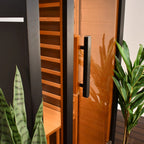Aleko Oasis 1 Person Hemlock Infrared Sauna – Compact Indoor Sauna for Relaxation, Detox & Daily Wellness