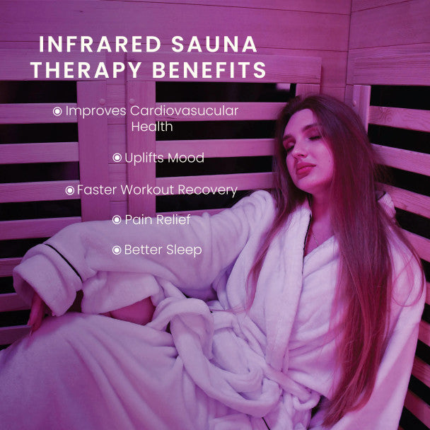 Aleko 1–2 Person Canadian Hemlock Infrared Sauna – Walnut Finish Compact Indoor Sauna for Detox, Relaxation & Home Wellness