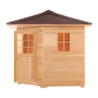 ALEKO Canadian Hemlock Outdoor Sauna with 8 kW UL-Certified Heater – 8 Person