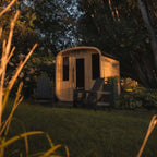 ALEKO Arnica 4-Person Rustic Cedar Square Outdoor Sauna