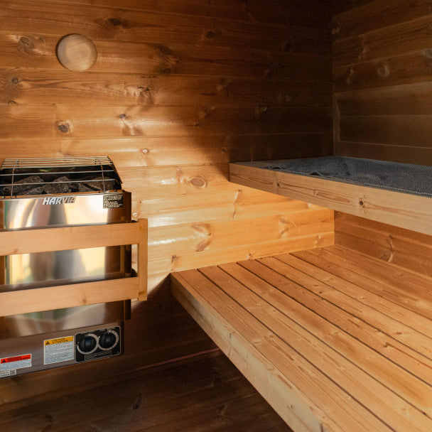 ALEKO Aris Outdoor Sauna with Harvia Heater – 4 Person