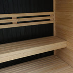 ALEKO Orchid Indoor Sauna – 3 Person Traditional Steam Sauna