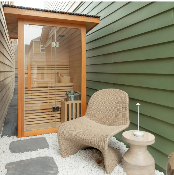 Revive Plunge 2-Person Traditional Sauna – Compact Luxury Home Sauna for Deep Detox & Relaxation