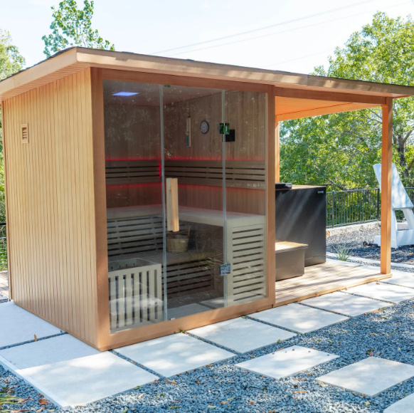 Revive Plunge 6-Person Traditional Sauna – Luxury Large-Capacity Home Sauna for Deep Detox, Recovery & Performance