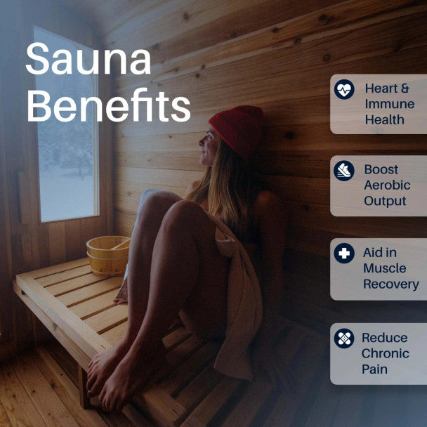 ALEKO Arnica 4-Person Rustic Cedar Square Outdoor Sauna