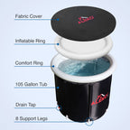 Aleko Portable Ice Bath Cold Plunge with Cover and Carry Bag