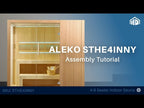 ALEKO Canadian Hemlock Traditional Indoor Sauna – 4–6 Person Luxury Home Spa with LED Lights & UL-Certified Heater