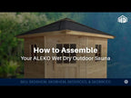 ALEKO Canadian Hemlock Outdoor Sauna with 8 kW UL-Certified Heater – 8 Person