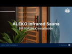Aleko Oasis 1 Person Hemlock Infrared Sauna – Compact Indoor Sauna for Relaxation, Detox & Daily Wellness