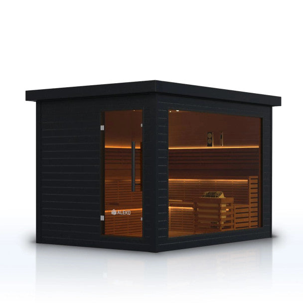 ALEKO Camellia Outdoor Wet & Dry Sauna – 7–8 Person