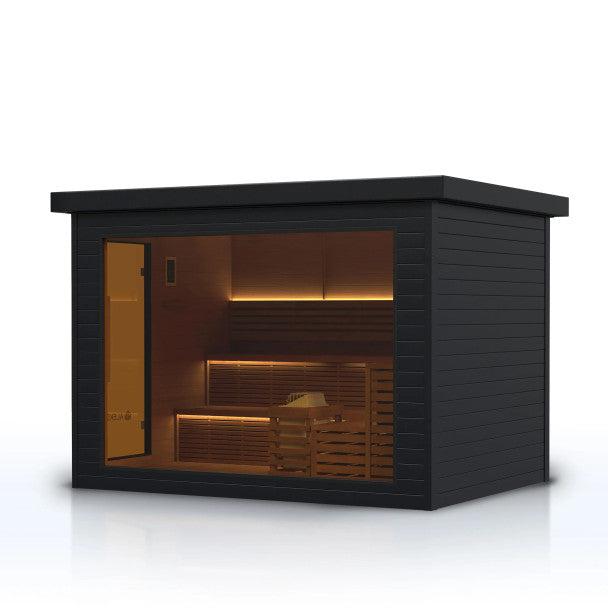 ALEKO Camellia Outdoor Wet & Dry Sauna – 7–8 Person
